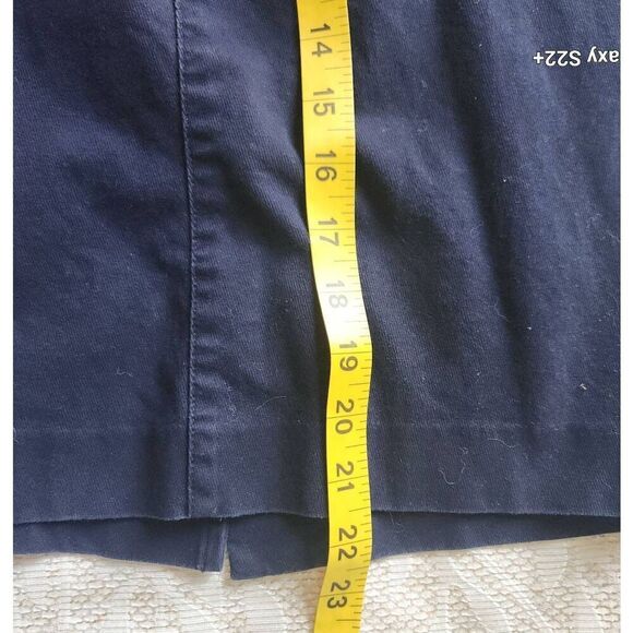 Lauren Ralph Lauren navy blue skirt with front zip pockets - Picture 3 of 7